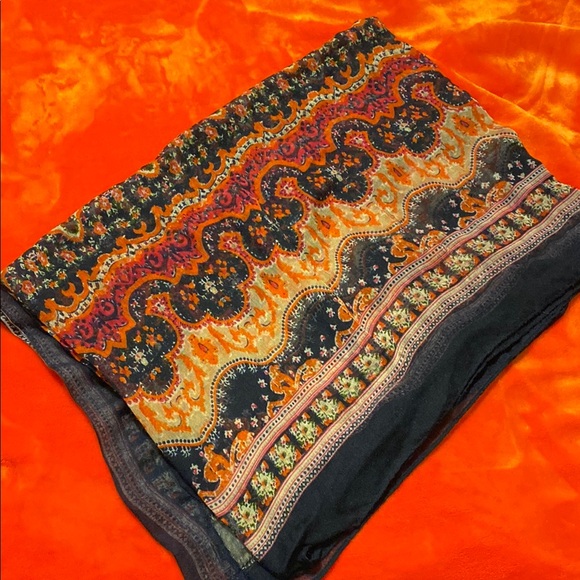 Colorful Patterned Infinity Scarf - Picture 1 of 5